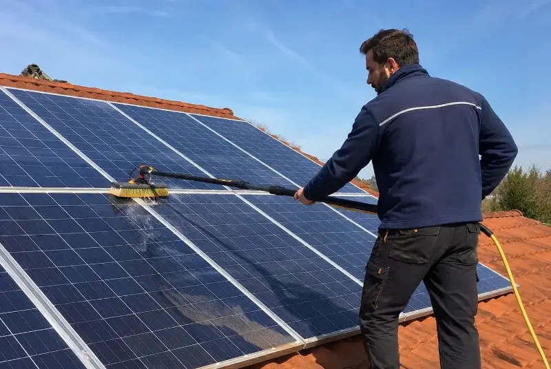 Nettoyage et entretien de panneaux solaires à Saméon